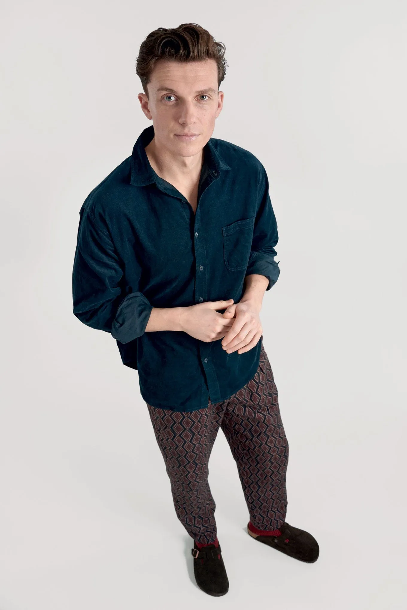 Abel Men's Cotton Shirt | Dark Marine