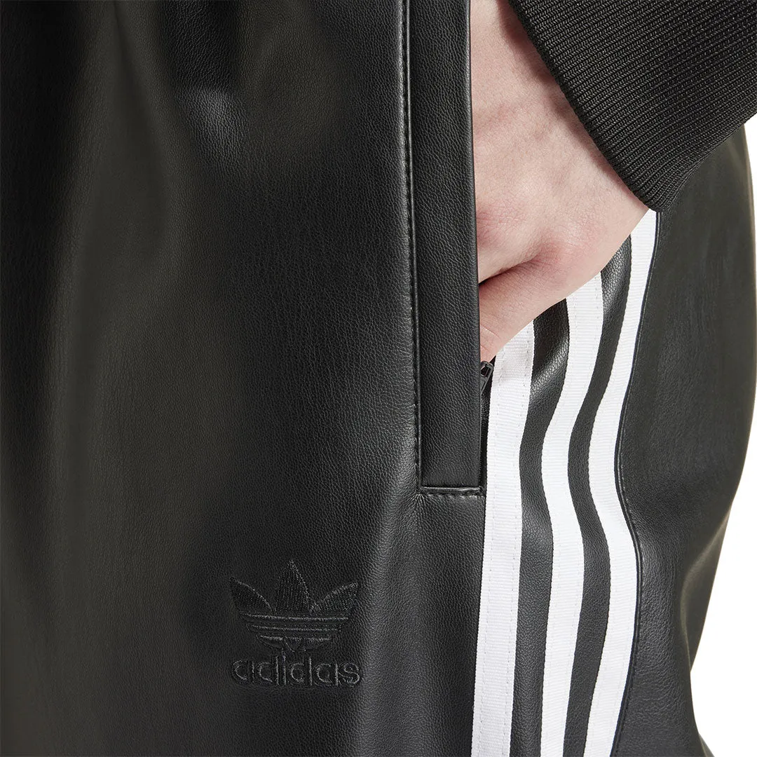 adidas - Men's Faux Leather Adicolor 3-Stripes Track Suit Pant (IZ4038)