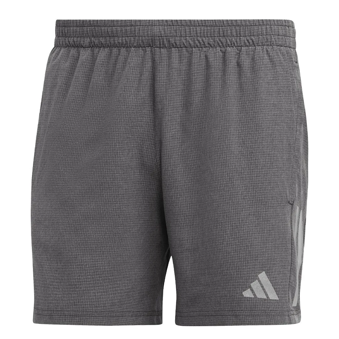 adidas - Men's Own The Run 5 inch Heather Shorts (HR6614 7IN)