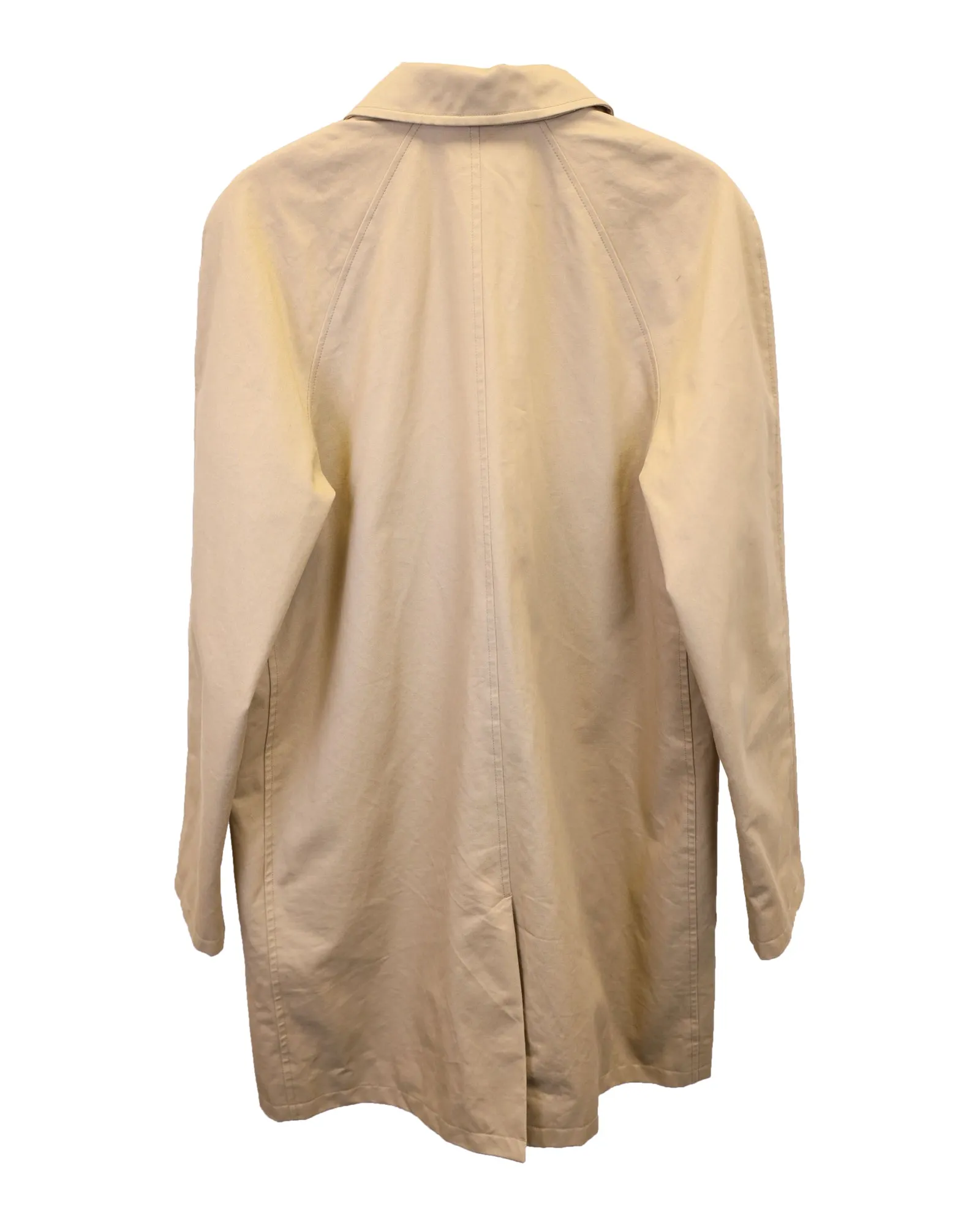 A.P.C. Urban Mac Trench Coat in Beige Cotton