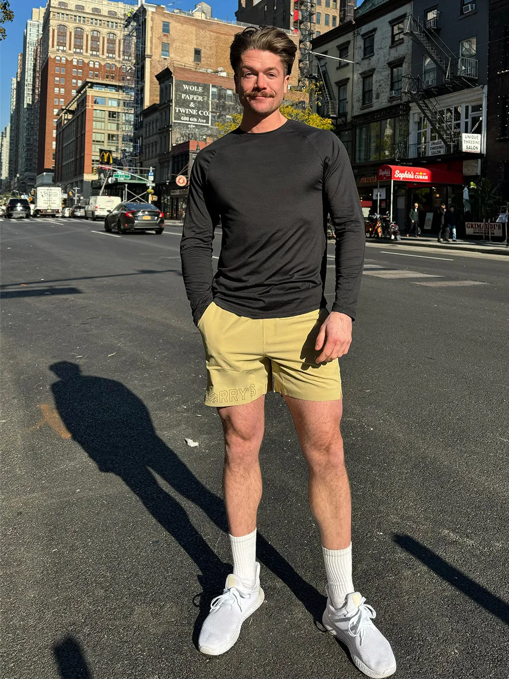 BARRY'S TAUPE 5" LINED TRAIN SHORT BARRY'S Clothing