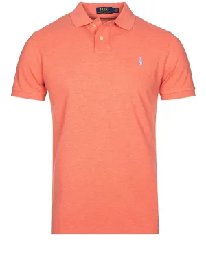 Basic Mesh Polo Amalfi Red Heather
