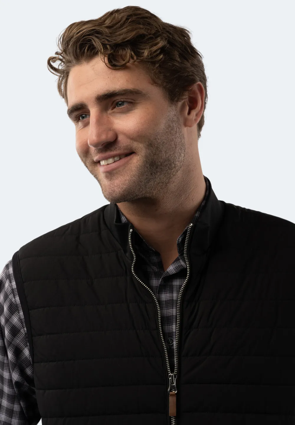 Black Quilted Vest