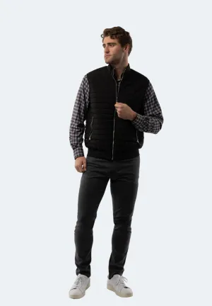 Black Quilted Vest