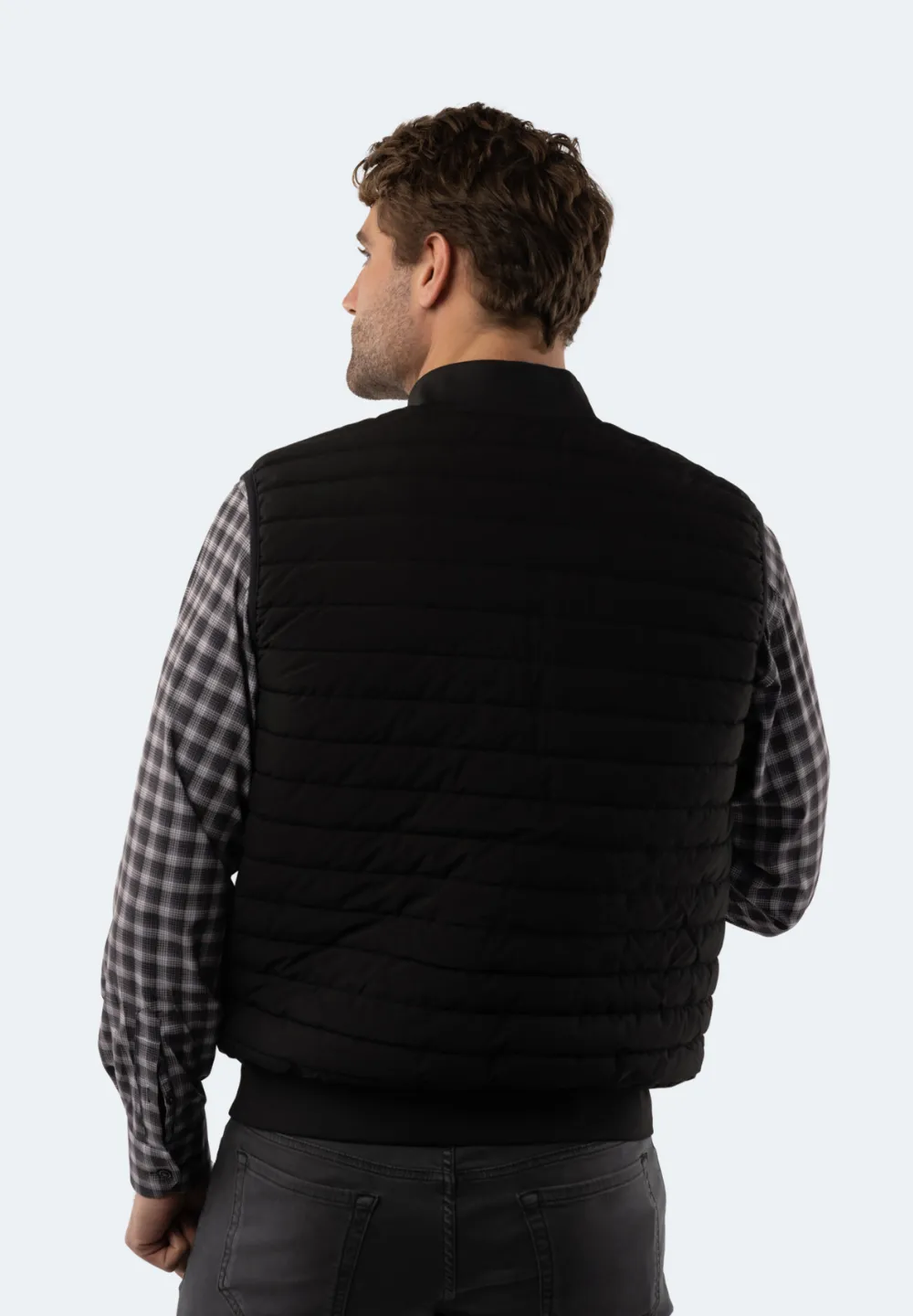 Black Quilted Vest