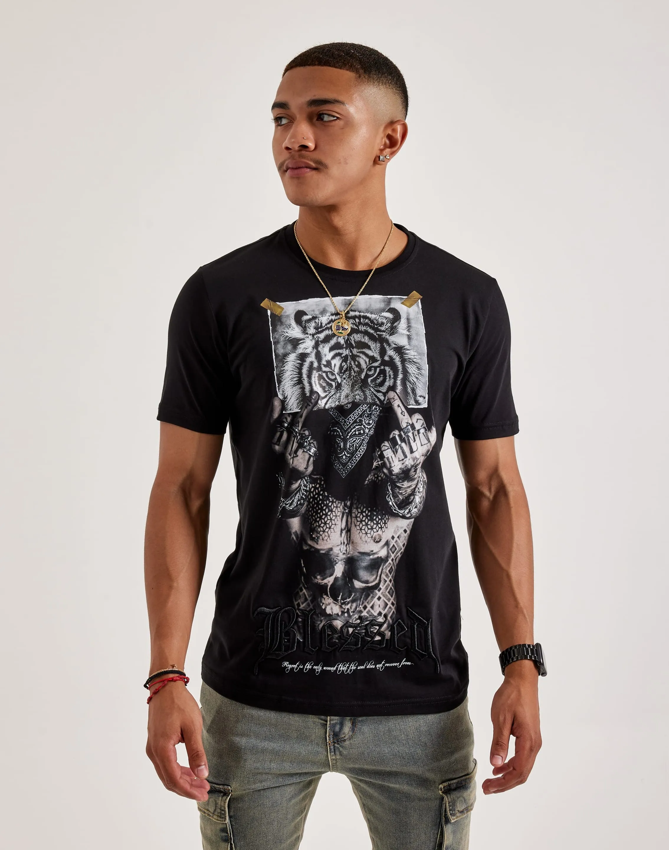 Blessed UK Regret Is The Only Wound Tee