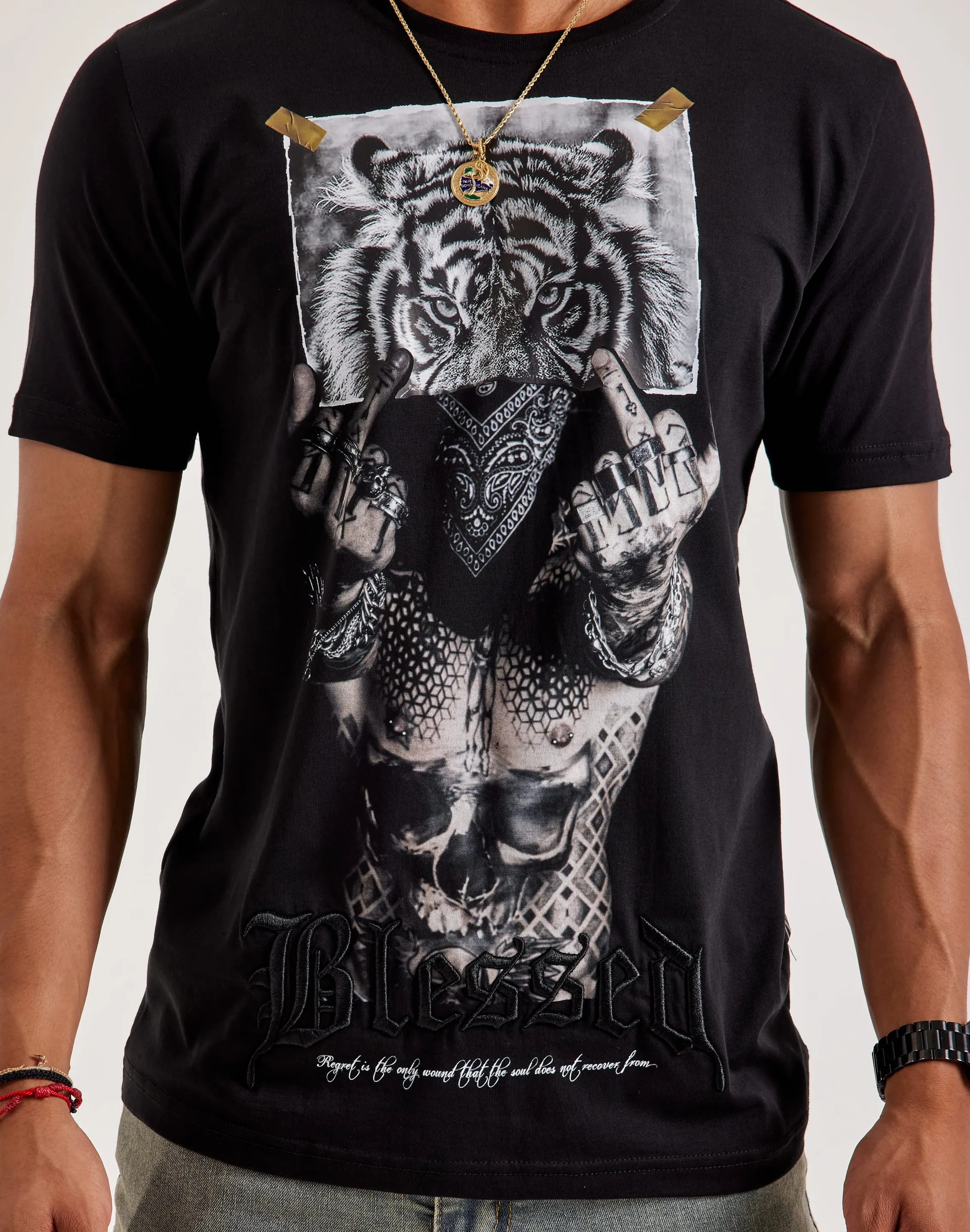 Blessed UK Regret Is The Only Wound Tee