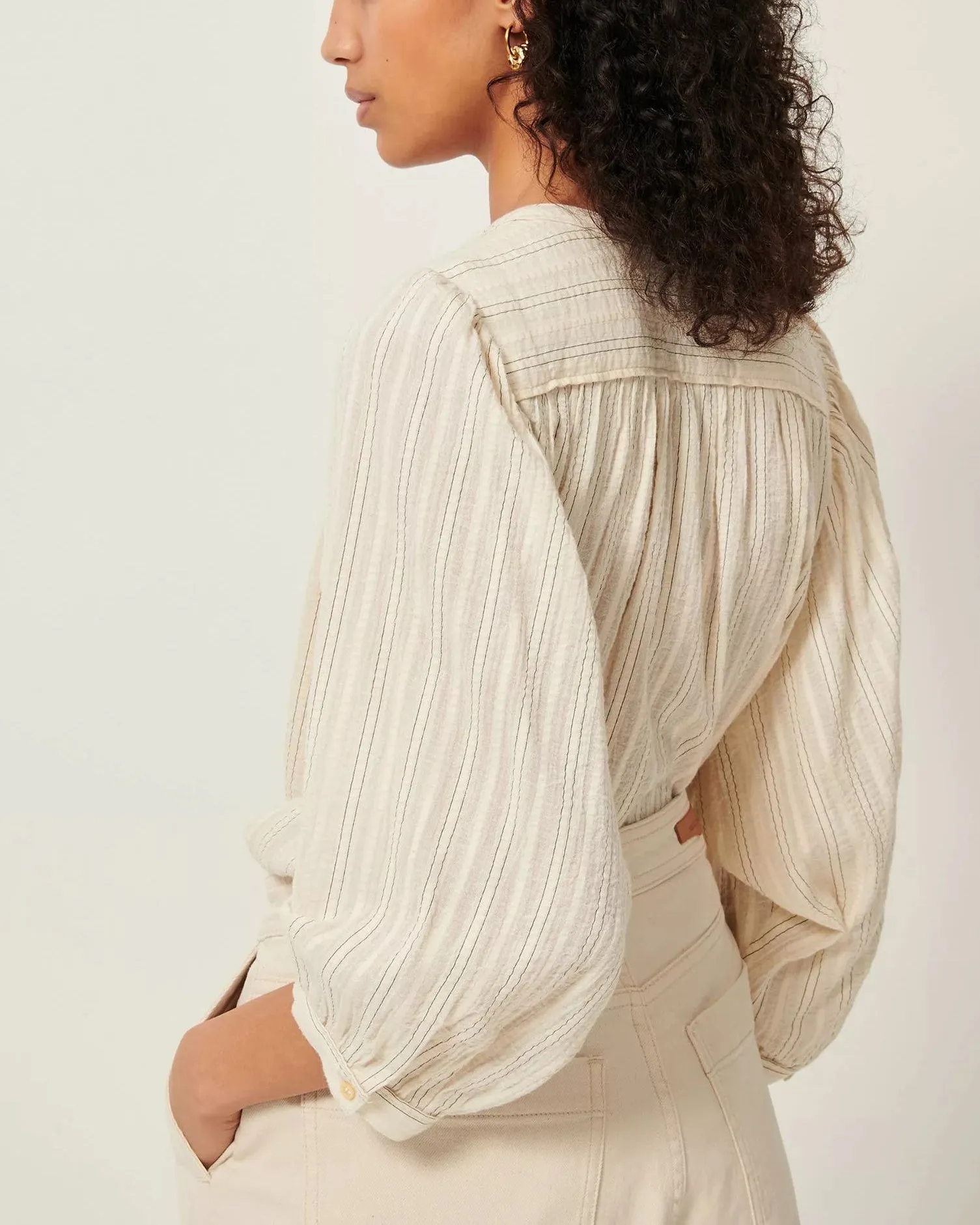 Blouse A View Sandcream