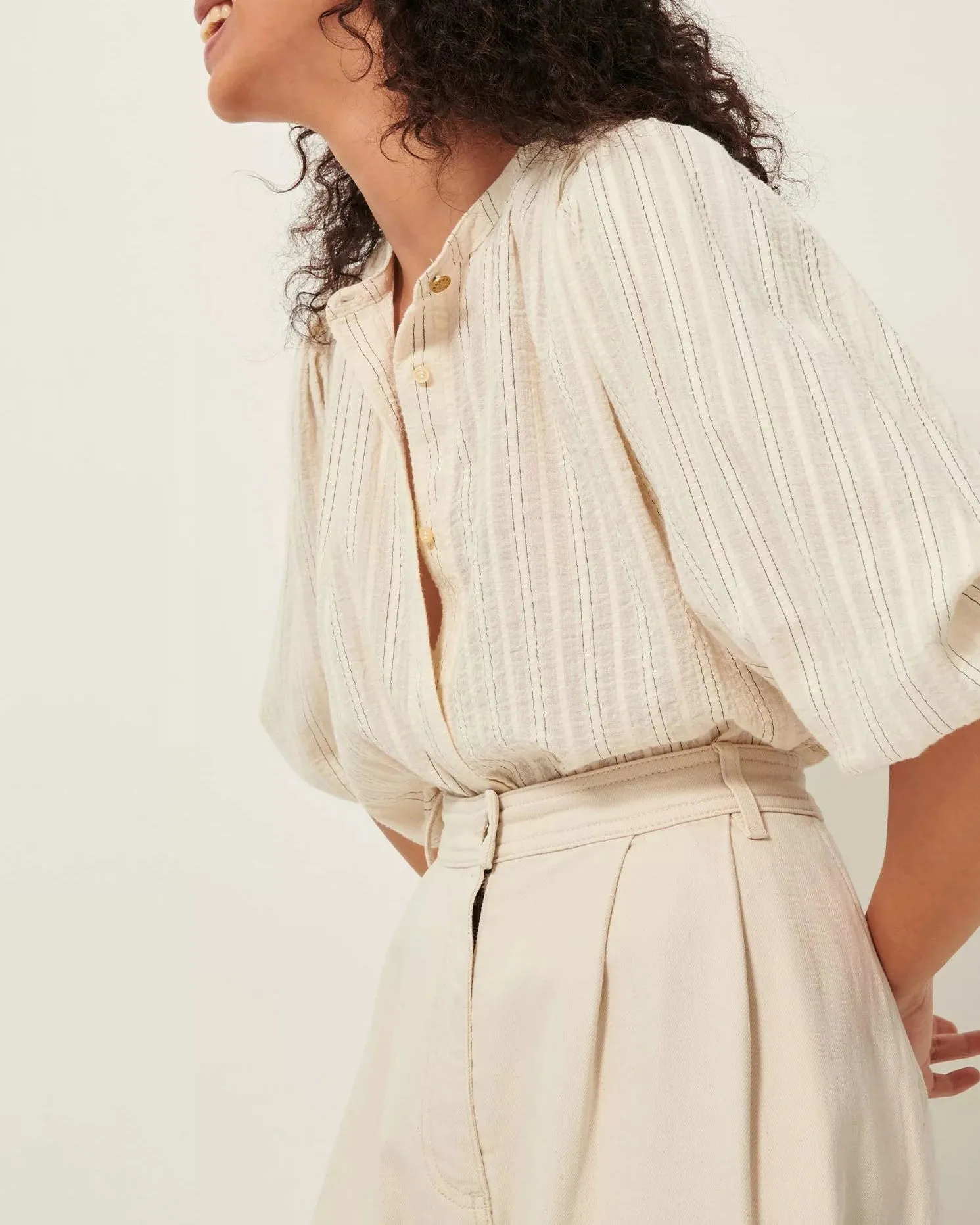 Blouse A View Sandcream