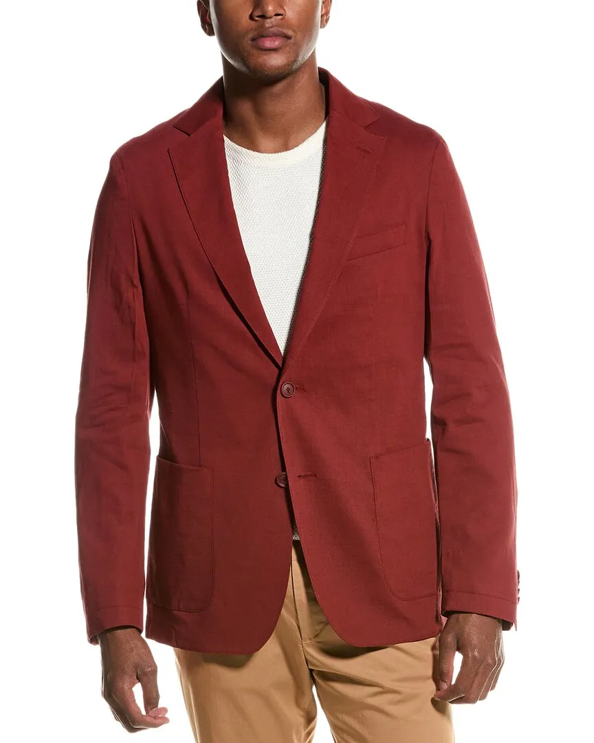 BOSS Hugo Boss Hanry Slim Fit Linen-Blend Blazer