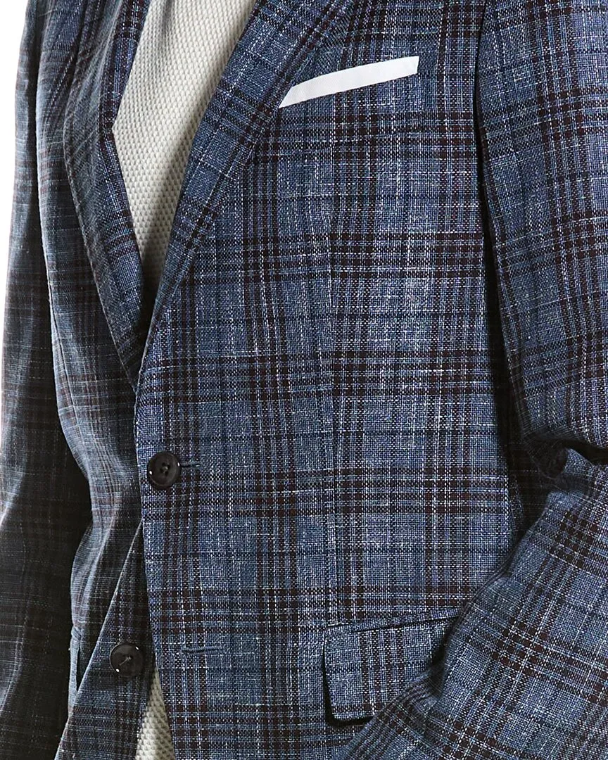 BOSS Hugo Boss Hutson Slim Fit Wool & Linen-Blend Suit Jacket