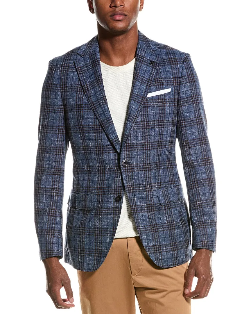 BOSS Hugo Boss Hutson Slim Fit Wool & Linen-Blend Suit Jacket
