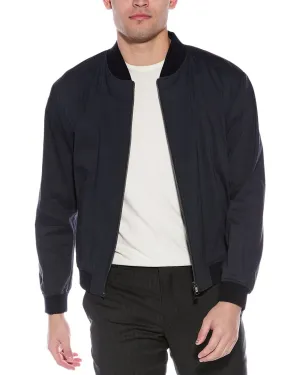 BOSS Hugo Boss Linen-Blend Bomber Jacket