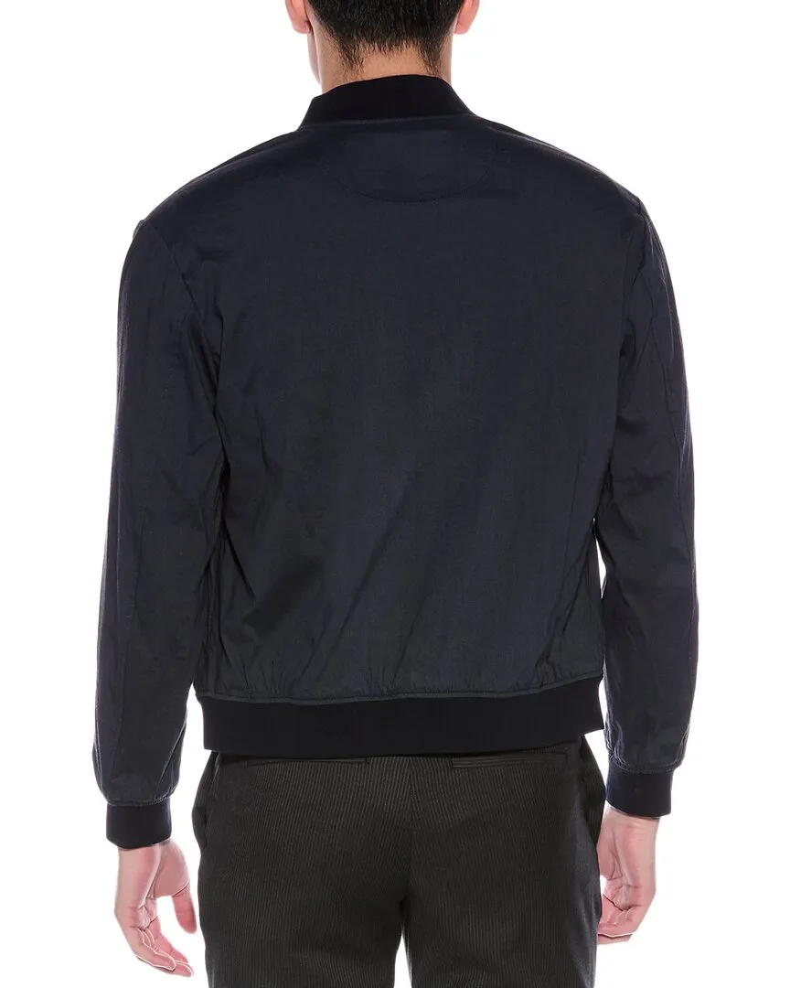 BOSS Hugo Boss Linen-Blend Bomber Jacket