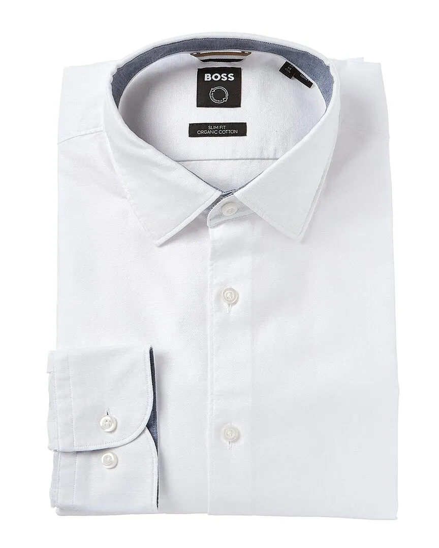 BOSS Hugo Boss Slim Fit Linen-Blend Dress Shirt
