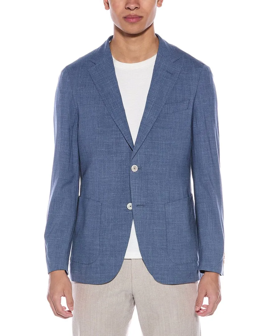 BOSS Hugo Boss Wool, Silk, & Linen-Blend Blazer