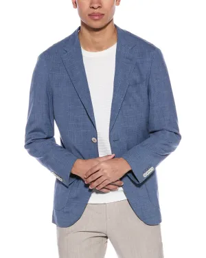 BOSS Hugo Boss Wool, Silk, & Linen-Blend Blazer