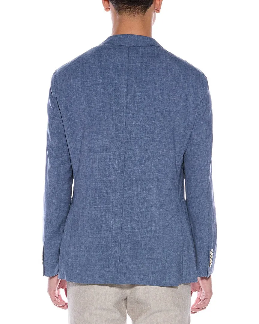 BOSS Hugo Boss Wool, Silk, & Linen-Blend Blazer