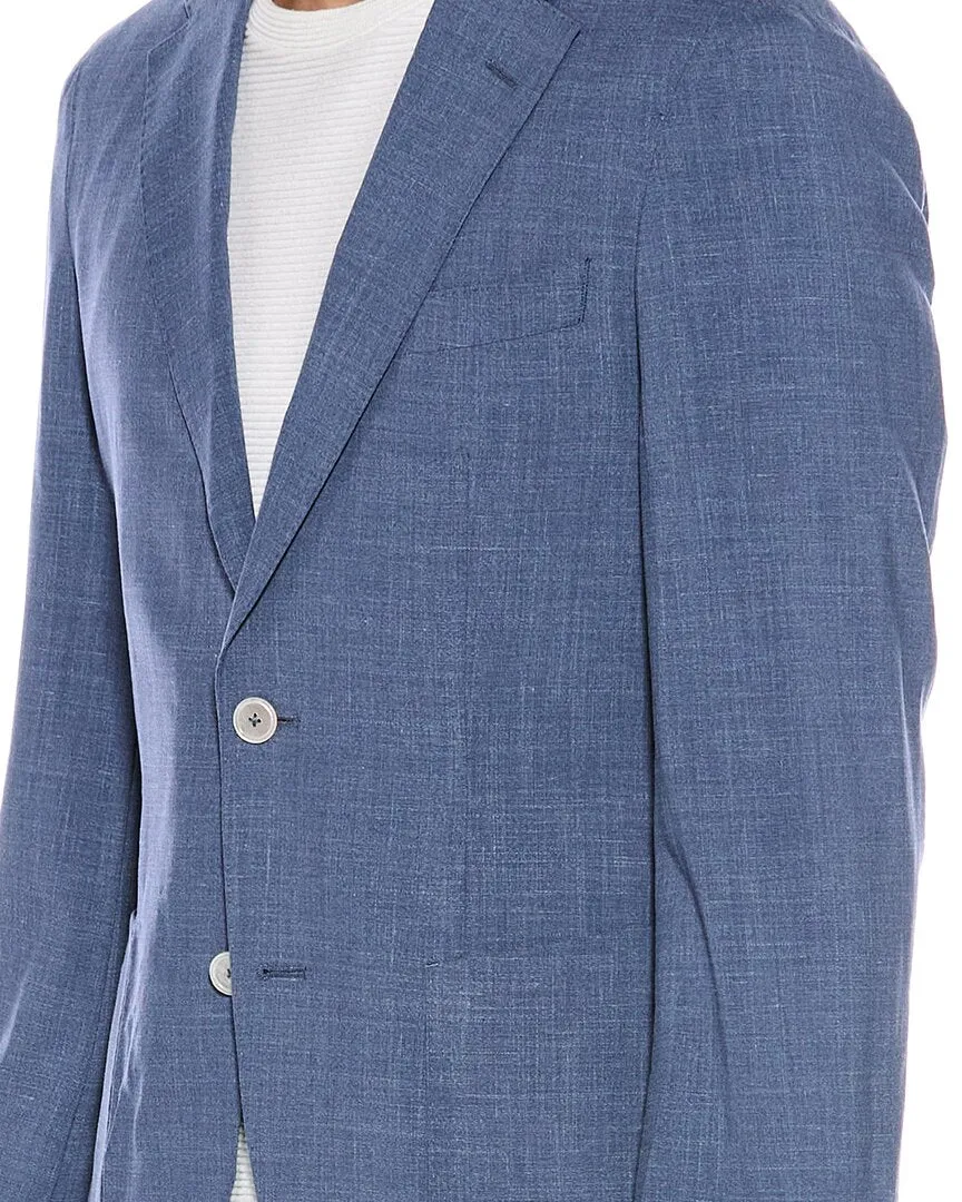 BOSS Hugo Boss Wool, Silk, & Linen-Blend Blazer