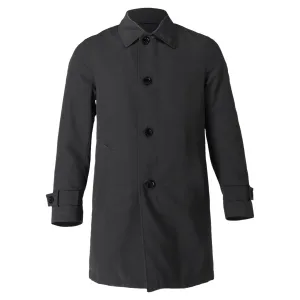 Boss Padded Mac Coat in Grey Cotton