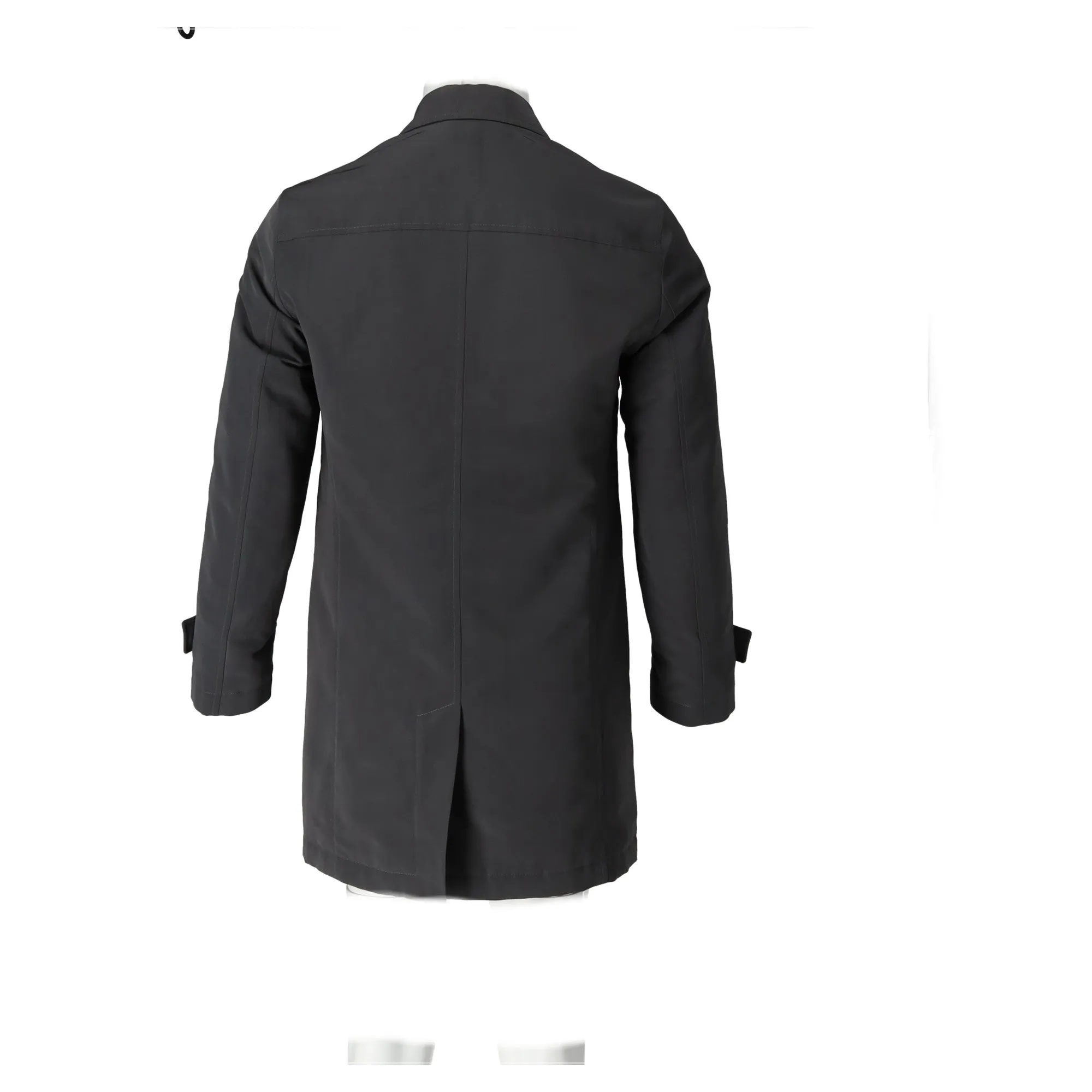 Boss Padded Mac Coat in Grey Cotton