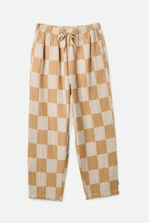 BRIXTON - MYKONOS DRAWSTRING PANT - SAND