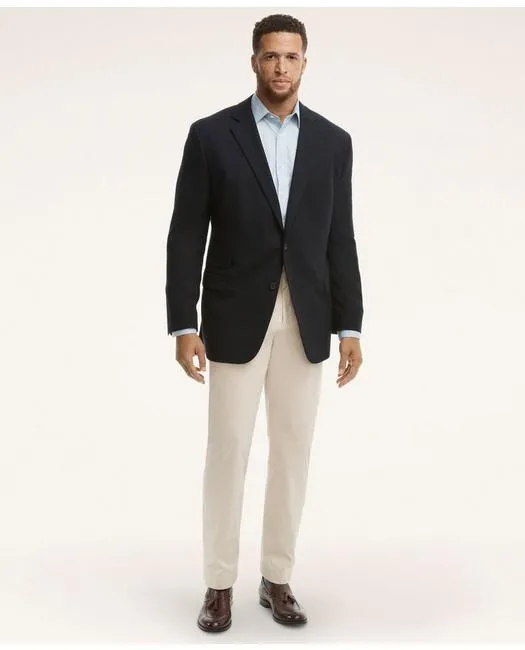 Brooks Brothers Men's Big & Tall Hopsack Blazer Navy Brooks Brothers