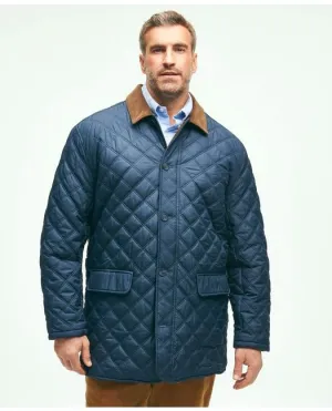 Brooks Brothers Men's Big & Tall Paddock Diamond Quilted Coat Navy Brooks Brothers