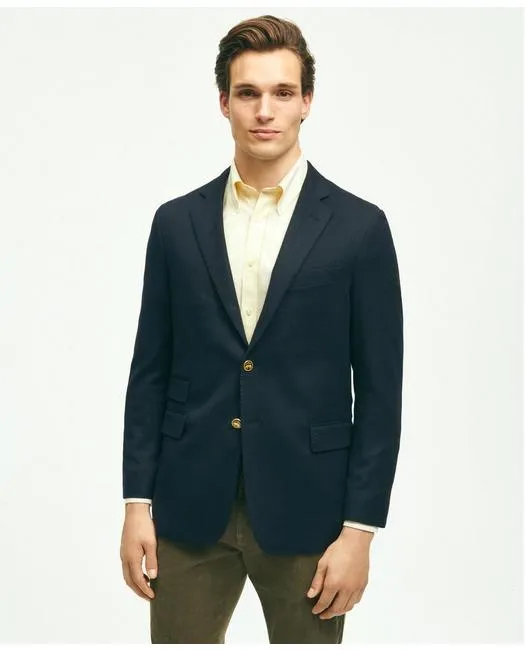 Brooks Brothers Men's Classic Fit Cashmere Fit 1818 Blazer Navy Brooks Brothers
