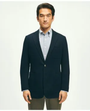 Brooks Brothers Men's Classic Fit Cotton Pique Knit 1818 Blazer Navy Brooks Brothers
