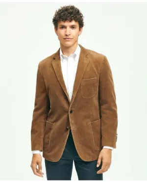 Brooks Brothers Men's Classic Fit Stretch Cotton Wide-Wale Corduroy Sport Coat Medium Brown Brooks Brothers