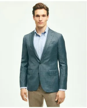 Brooks Brothers Men's Classic Fit Wool Guncheck Sport Coat Aqua Brooks Brothers