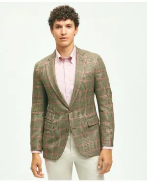 Brooks Brothers Men's Classic Fit Wool-Linen Overcheck 1818 Sport Coat Multicolor Brooks Brothers