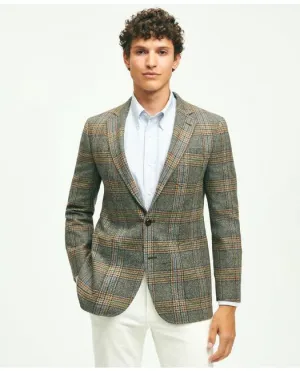 Brooks Brothers Men's Classic Fit Wool Tweed Plaid Sport Coat Brown Brooks Brothers