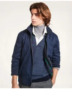 Brooks Brothers Men's Cotton Bomber Jacket Navy Brooks Brothers