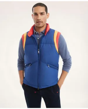 Brooks Brothers Men's Down Puffer Vest Blue Brooks Brothers