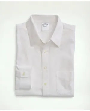 Brooks Brothers Men's Japanese Knit Dress Shirt White Brooks Brothers