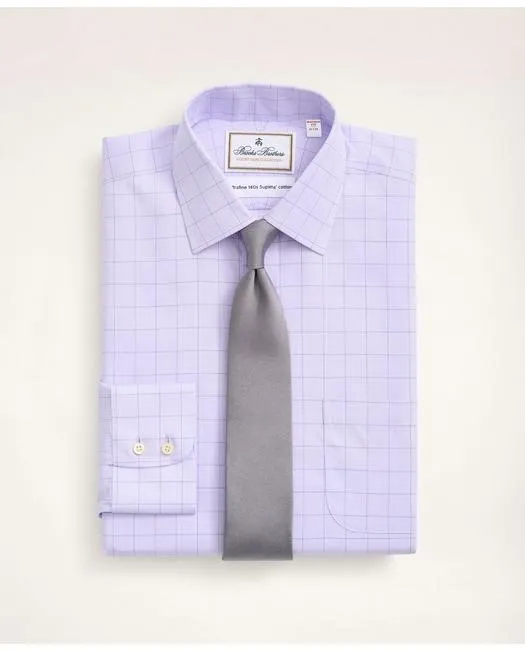 Brooks Brothers Men's Madison Relaxed-Fit Dress Shirt Violet Brooks Brothers