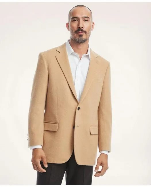 Brooks Brothers Men's Madison Traditional-Fit Camel Hair Sport Coat Beige Brooks Brothers