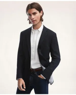 Brooks Brothers Men's Milano Slim-Fit Hopsack Blazer Navy Brooks Brothers