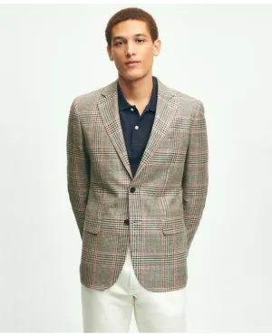 Brooks Brothers Men's Milano Slim-Fit Wool-Silk-Linen Check Hopsack Sport Coat Multicolor Brooks Brothers
