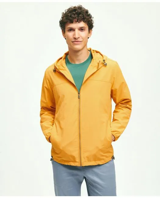 Brooks Brothers Men's Nylon Windbreaker Sweater Yellow Brooks Brothers