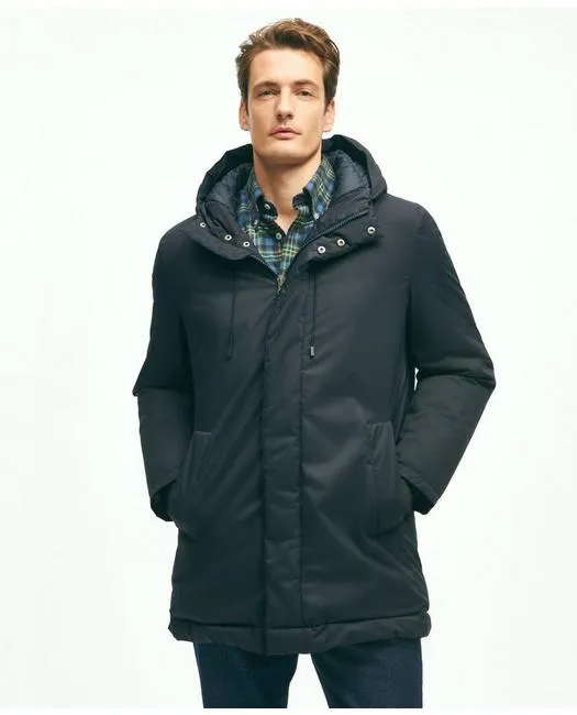Brooks Brothers Men's Polar Series Down Parka Jacket Navy Brooks Brothers
