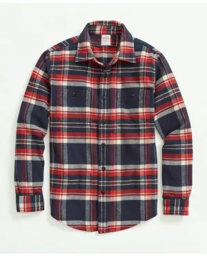 Brooks Brothers Men's Portuguese Flannel Shirt Jacket Navy Brooks Brothers