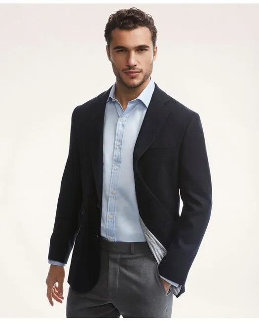Brooks Brothers Men's Regent Classic-Fit Hopsack Blazer Navy Brooks Brothers
