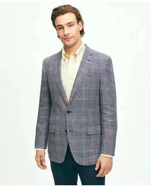 Brooks Brothers Men's Regent Regular-Fit Linen Wool Sport Coat Navy Brooks Brothers