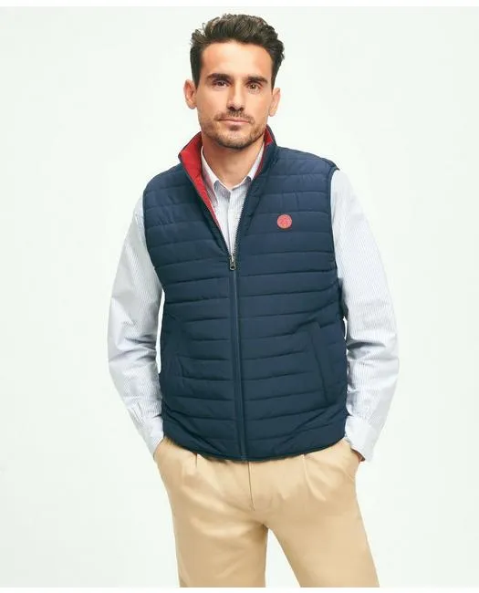 Brooks Brothers Men's Reversible Puffer Vest Navy Brooks Brothers