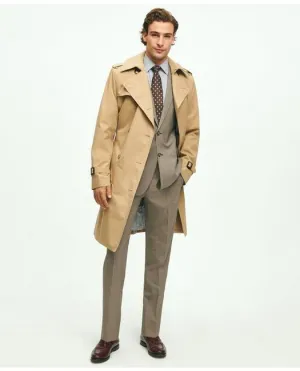 Brooks Brothers Men's Supima Cotton Thermore Fill Trench Coat Khaki Brooks Brothers