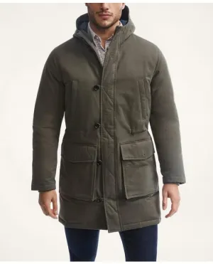 Brooks Brothers Men's Ultimate Down Parka Jacket Green Brooks Brothers