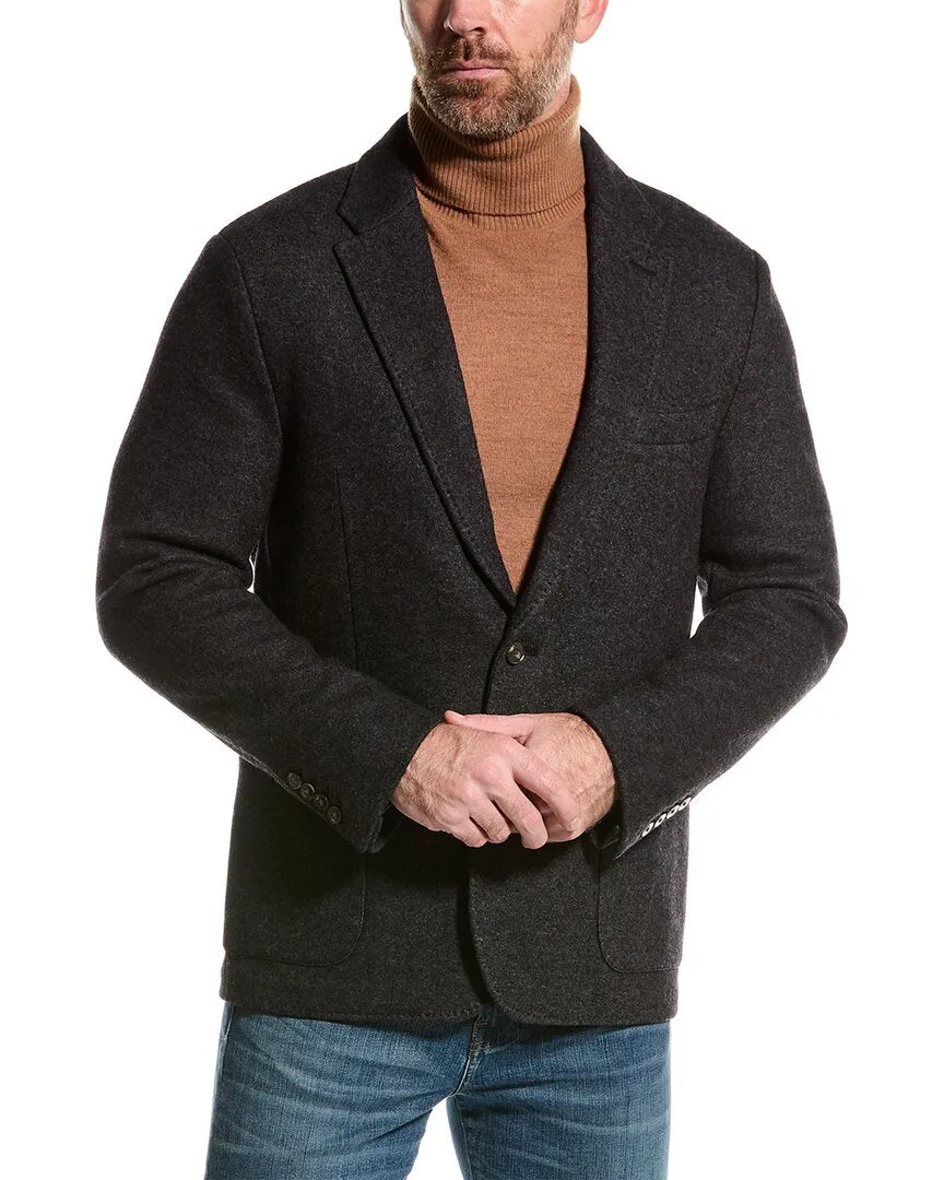 Bruno Magli Double-Face Unlined Wool-Blend Blazer